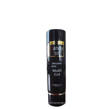 Envase cosmético negro del tubo de metal de los envases 200g, tubo redondo plástico